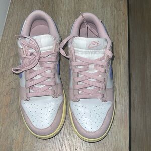 WOMEN'S NIKE DUNK LOW PINK OXFORD/PHANTOM/LEMON WASH/LIGHT THISTLE SIZE 9